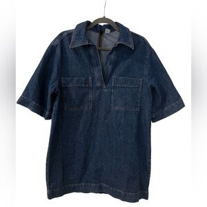 Collared Denim Dress​​